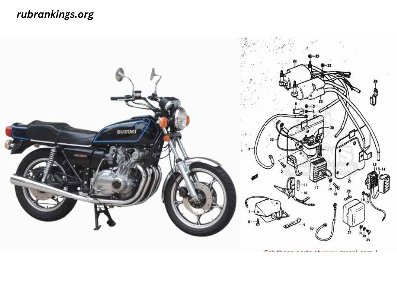 1979 Suzuki GS750 Vacuum Line Routing